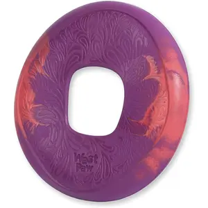 Seaflex Sailz   Flying Disc - Machine Washable  Toys for Moderate Chewers -  Zogoflex Toys for Dogs -  for Gnawing, Fetch, Catch, Pet  - Hibiscus