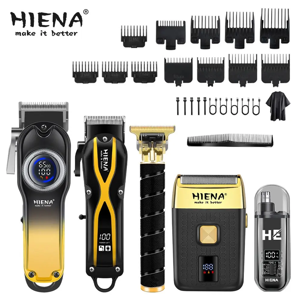 5-piece set, men's rechargeable wireless electric hair clipper, hair clipper set, Barber Clipper Set, running time of 150 minutes, trimmer and beard trimming set, perfect Father's Day gift, Hair Clipper Kit