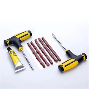 New Car Tire Repair Tool Tire Repair Kit Studding Tool Set Auto Bike Tubeless Tire Tyre Puncture Plug Garage Repair Tool Kit Tire Patch Repair Kit