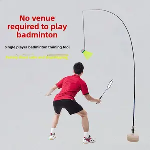 Badminton trainer, single singles, one person playing with line rebound auxiliary equipment, children's indoor practice artifact