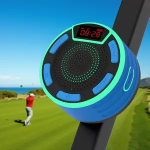 Golf Cart Speaker, IPX7   Speaker with LED Display, Shockproof, Loud Stereo Sound, Golf Cart Accessories Golf Gifts