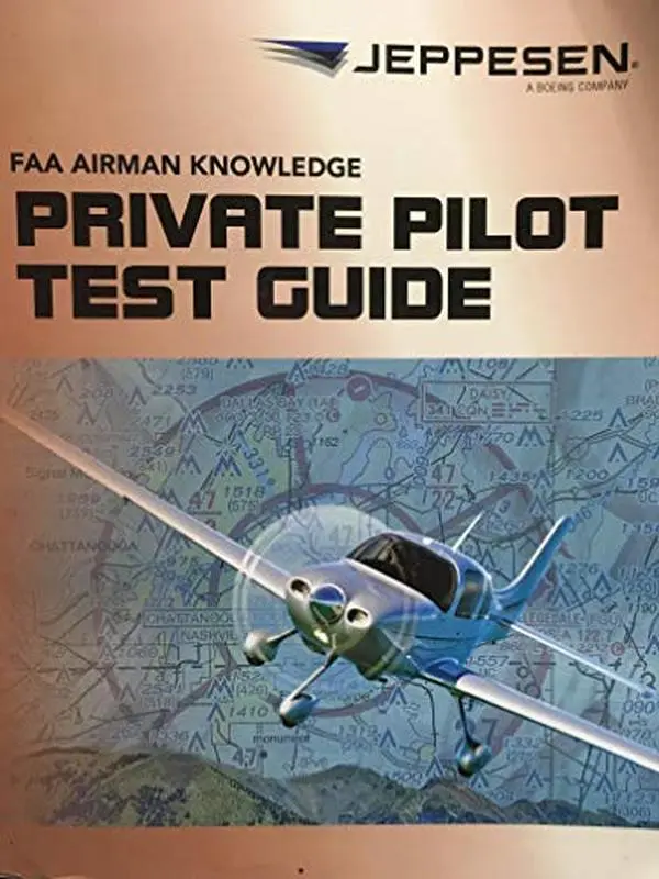 Used Paperback Book - FAA Airmen Knowledge Test Guide, Printed Text Study Aid with Test Answers for Private Pilots (English)