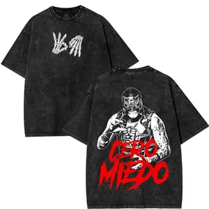 Penta El Zero Miedo Wrestling T-Shirt | Lucha Libre Graphic Tee | Unisex AEW Fan Merch, Streetwear Gift for Wrestling Enthusiasts Cotton Menswear graphic tees boys merch Fabric Top men