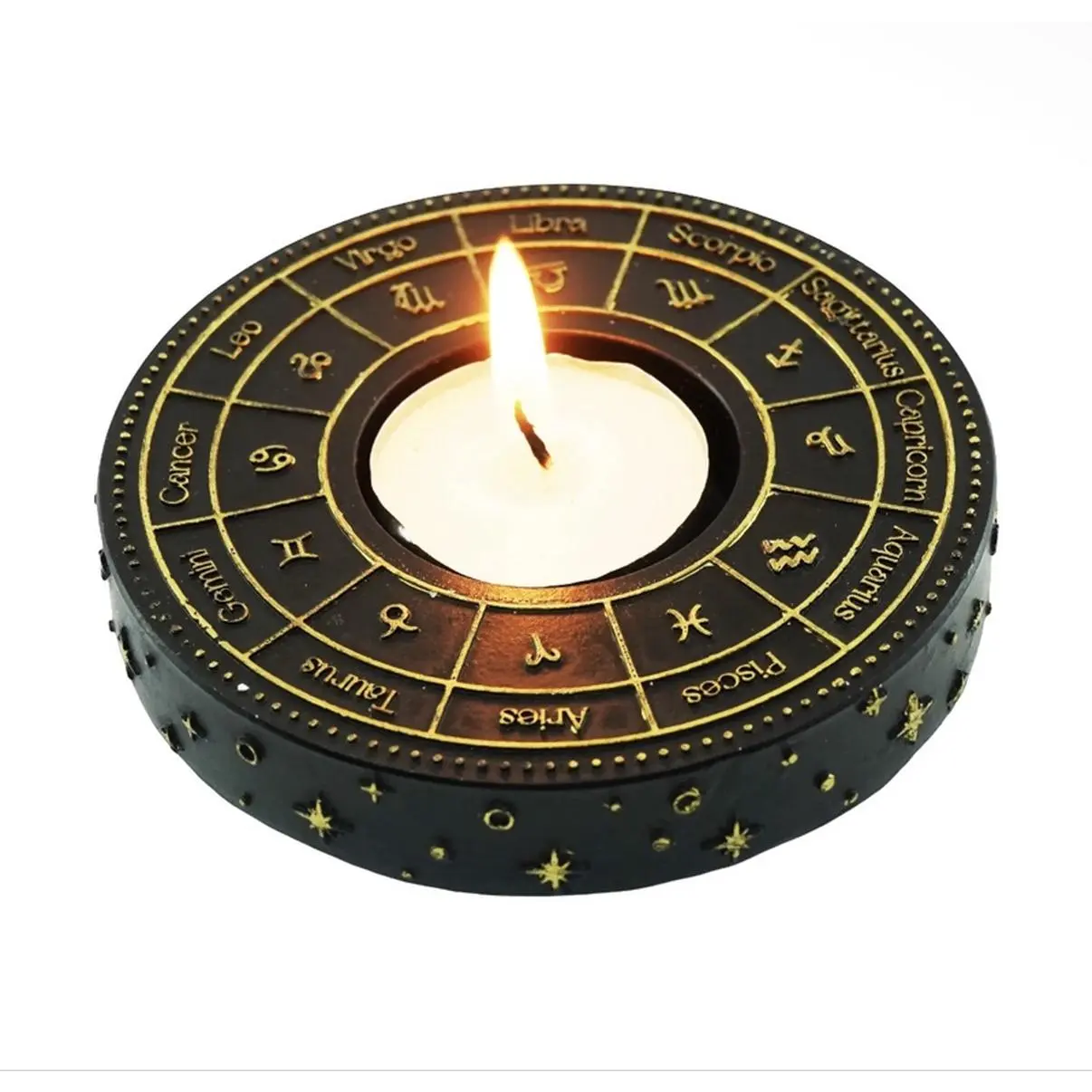 Astrology Wheel Tea-light Candle  Holder