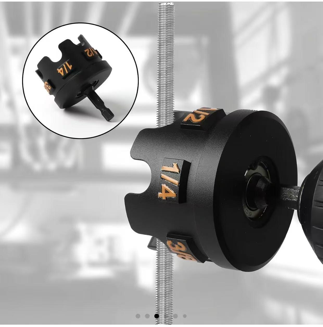 Aluminum Alloy Hex Shank Nut Removal Drill Attachment for Quick Disassembly of Nuts and Bolts 1/4'' 3/8'' 1/2'' Threaded Rods Tool for Pipe Racks and Mounting Brackets