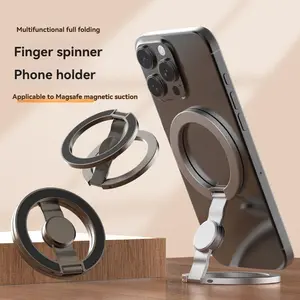 Magsafe Dual Ring Magnetic Phone Stand, Finger Spinner Phone Ring Holder, Desktop Multi-Function Support Rack, Convenient and Stylish Design