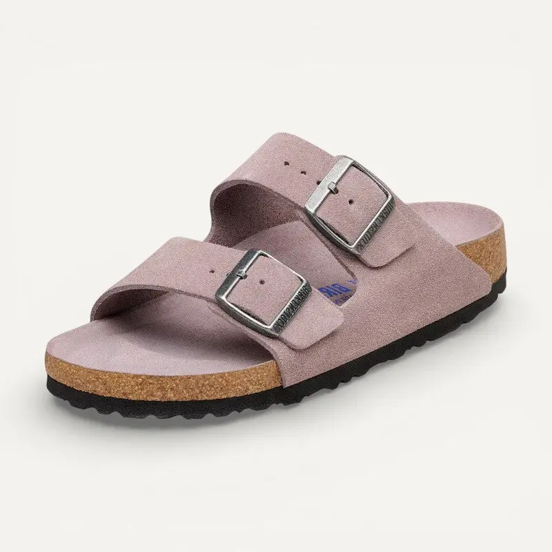 Arizona Soft Footbed Faded Purple Suede Leather Narrow