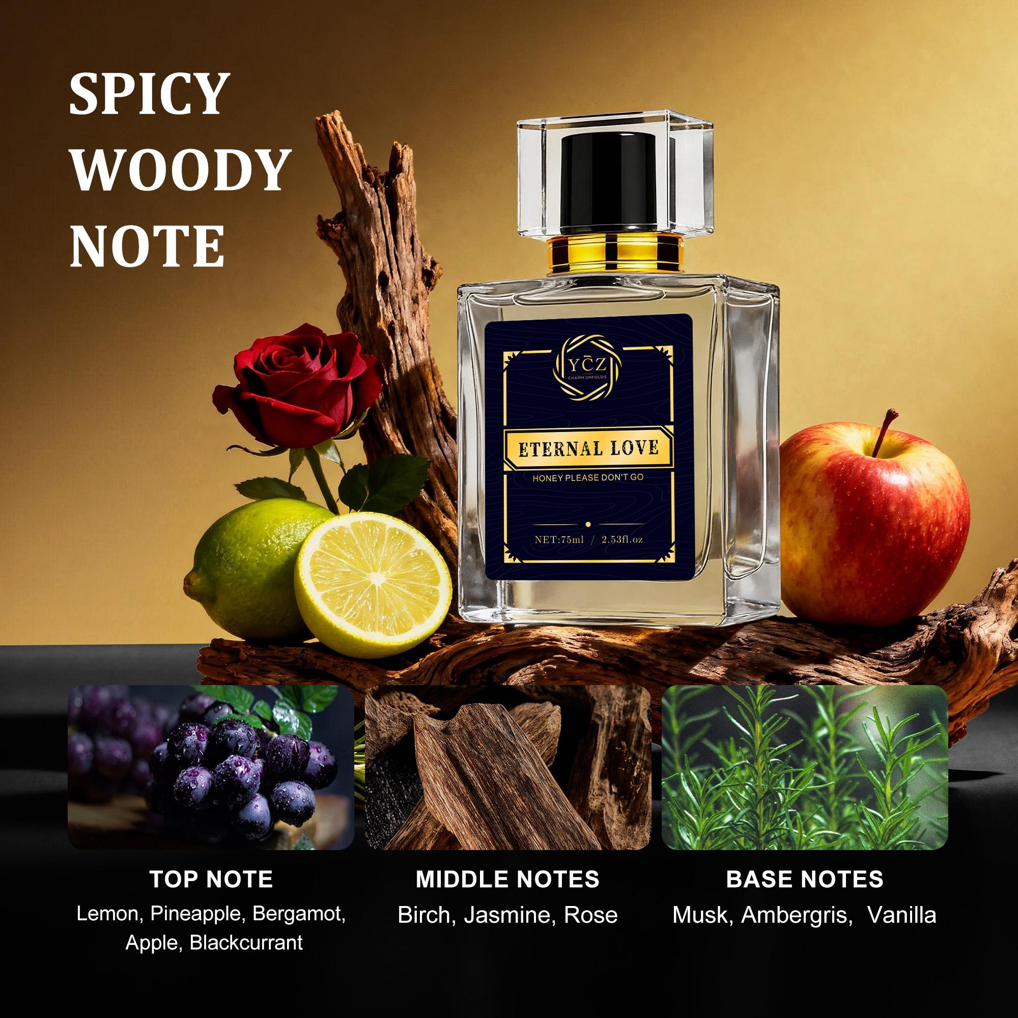 YCZ Marine&Exotic Fougère Men’s Fragrance Duo Set | Midnight Marine 1.7oz & Eternal Love 2.6oz EDP, Fresh Marine Woody & Spicy Fougère Scent, Magnetic & Bold Captivating, Long-Lasting Cologne for Daily Wear, Date Nights, Parties & Evening Social Occasions