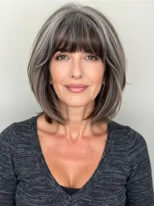 Women's Wig, 12 Inch Straight Hair with Bangs, Smooth Everyday Wear, Multi-Purpose Wig, Quick Hairstyle Change, No Ca Prop 65 Warning, Synthetic Material Wigs