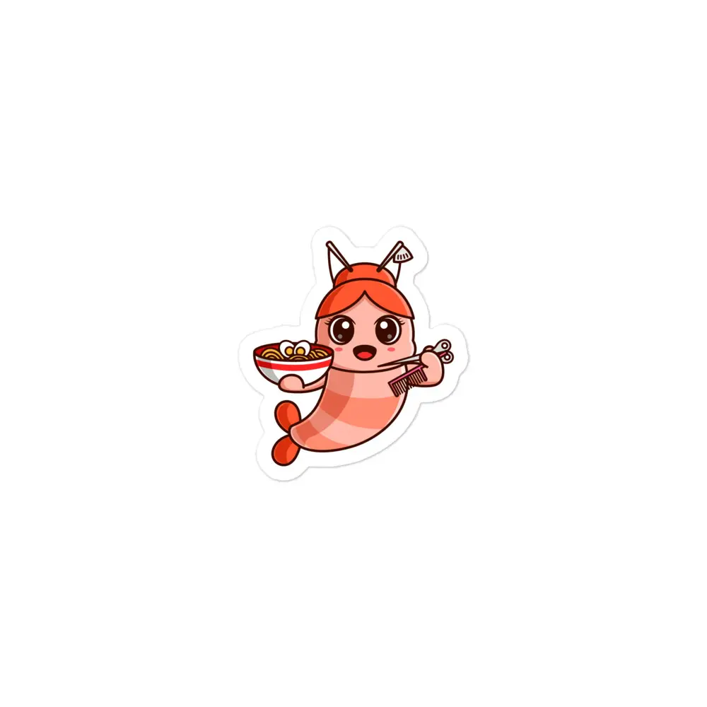 Sister Shrimp Bubble-free stickers