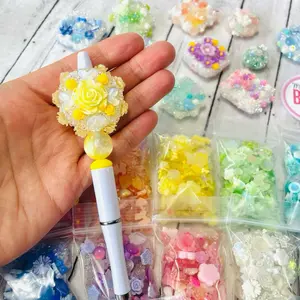 Garden in Bloom Themed Fancy Bead Making Starter Kit for Beginner Crafters