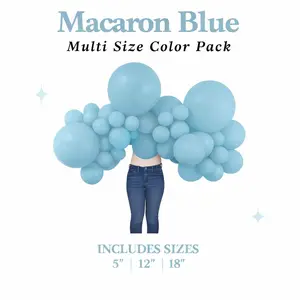 Macaron Blue Balloon Pack with Optional Add-Ons