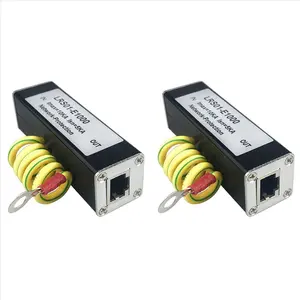 2X POE 1000M Network Protector POE 1000M Monitor Camera Surge Protector RJ45 Gigabit Ethernet Protection Device Arrester