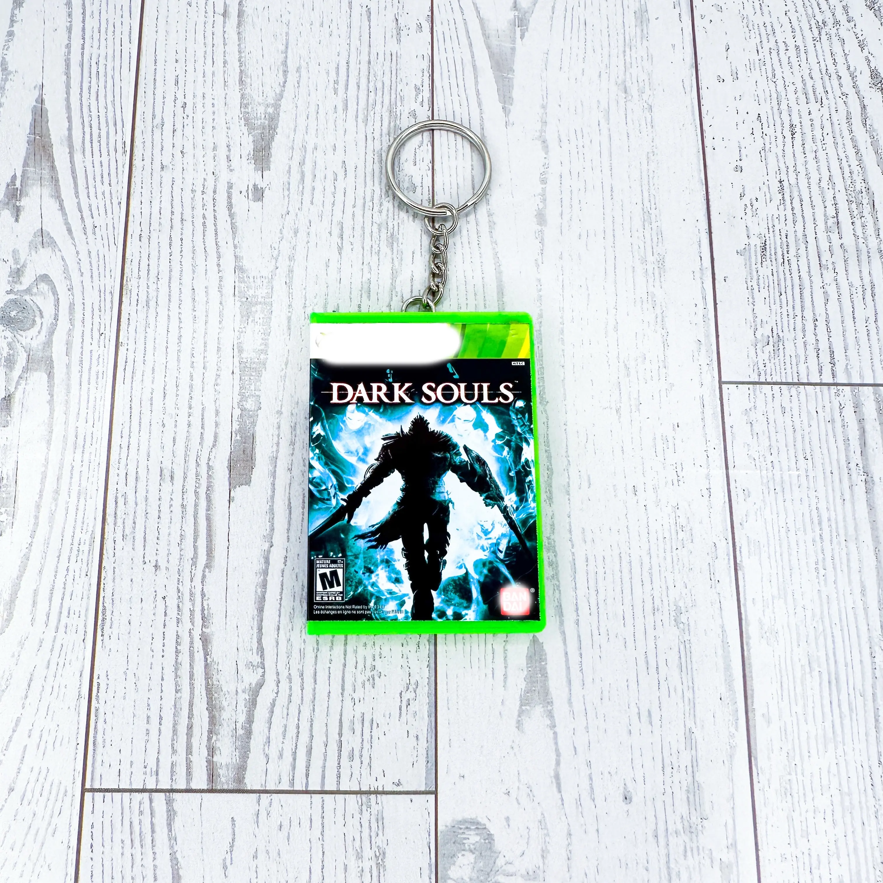 Mini Game Case Keychain Inspired by Dark Souls | Magnetic Opening Case with Mini Disc