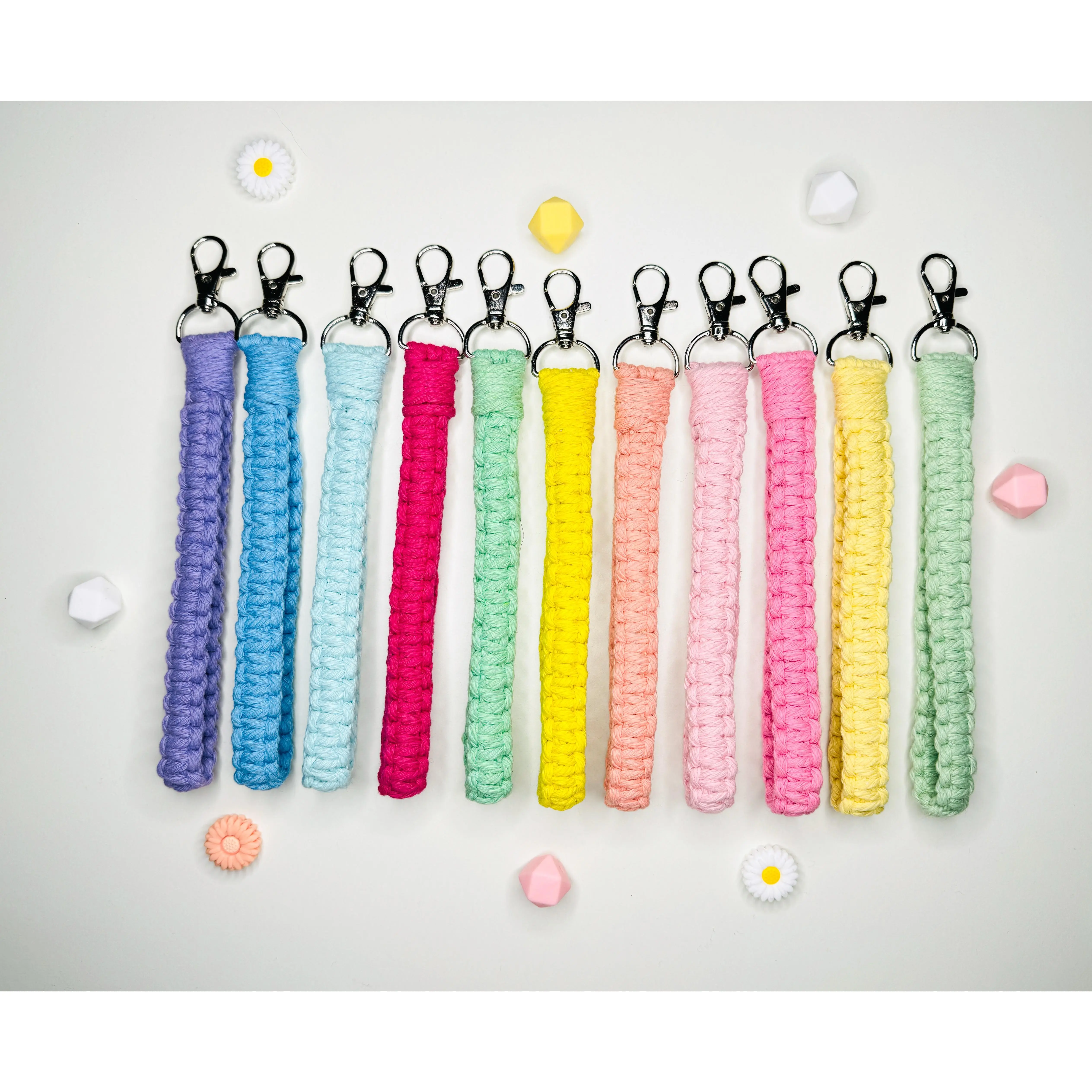 Macrame Wristlet Keychain