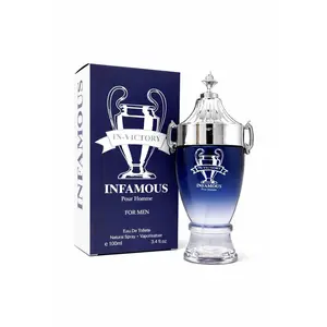 In-Victory Infamous Eau De Parfum for Men 3.4 Oz Spray Inspired by Victory Long Lasting Fresh Aromatic Woody Fragrance