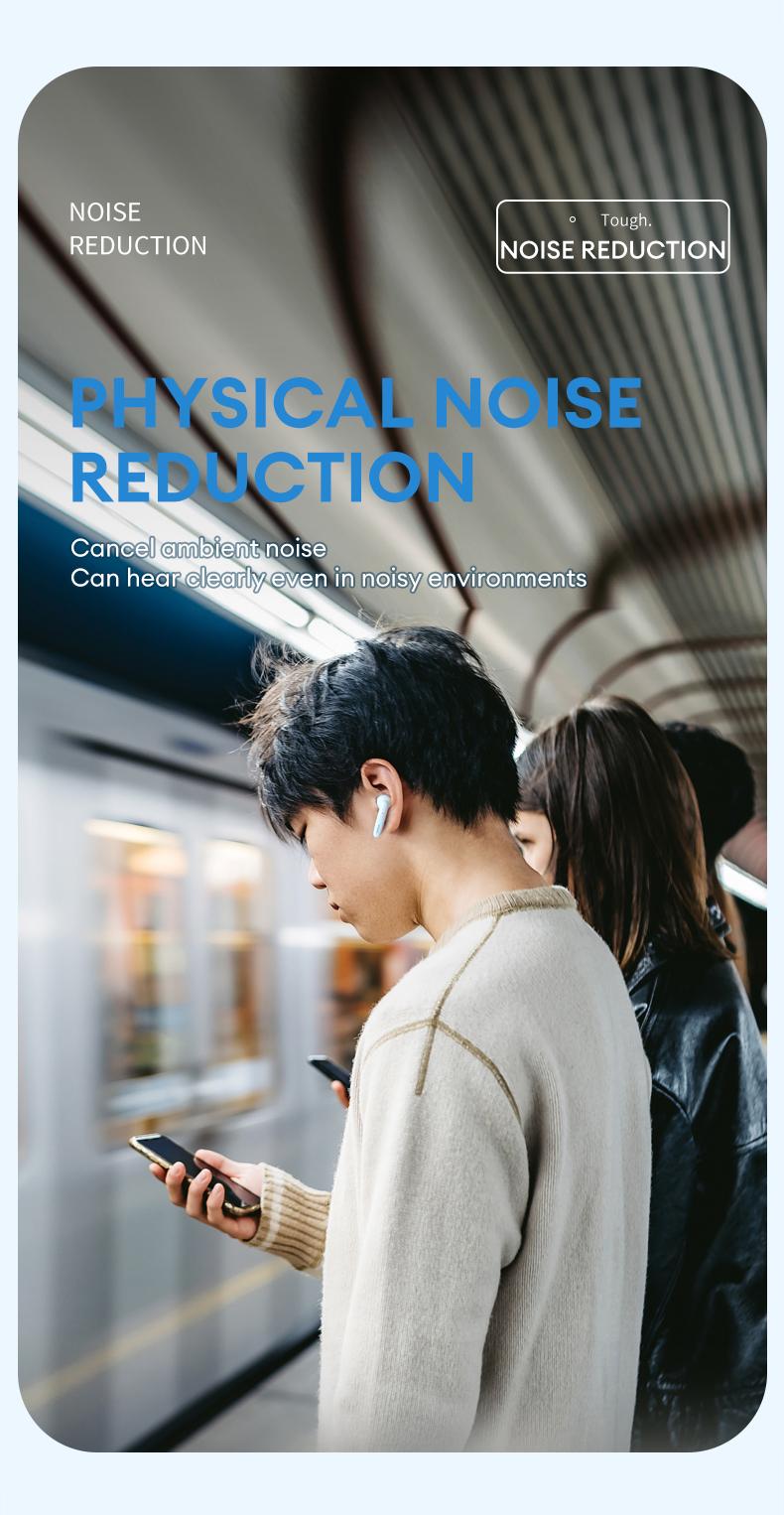 HYUNDAI T17 In-Ear Wireless Headphones with Bluetooth 5.3, Anti-Leakage Shell, Low Latency, Lightweight & Comfortable Fit, Wireless Earbuds for Music & Calls, Compatible with Android & iOS