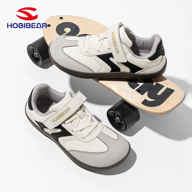 HOBIBEAR Women's Wide-Toe Fabric Sport Shoes - Trendy Walking Shoes, Indoor Outdoor Casual Daily Flats for Spring/Autumn, Indoor Outdoor Shoes