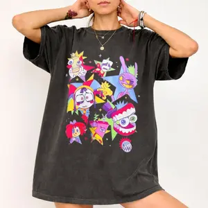 Comfort Colors The Amazing Digitall Circus Shirt, Animated Web Series T Shirt, Tadc The Last Art Tee, Pomni, Jax, Ragatha, Caine Top , Unisex Crew Neck Top, Casual Clothing