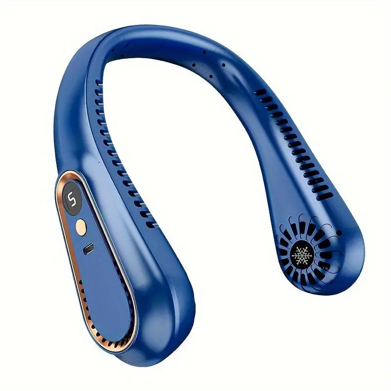 Portable USB Rechargeable Mobile Cooling Fan, 5-speed Portable Fan with Digital Display, Outdoor Sports Cooling Fan, Personal Fans Portable for Multip