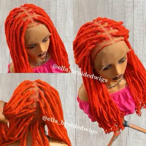 Full Lace Red Soft Locs Wig 26inches Soft Locs for Stylish Looks