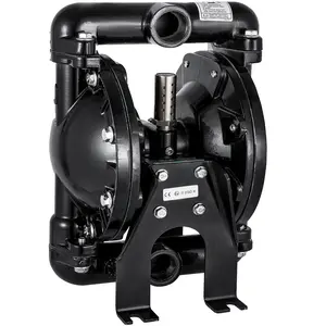 VEVOR Air-Operated Double Diaphragm Pump 1 inch Inlet Outlet Aluminum 35 GPM Max 120PSI for Industrial Use, QBY4-25LF46-1inch-35