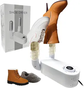 Shoe Dryer Glove Dryer, Dry Wet Shoes with 360°Heat Blower, Intelligent Shoes Dryer with Four Timer, Suitable for Sneaker, Glove, Boots, Ski Boot, Helmet, Folding and hanging Design