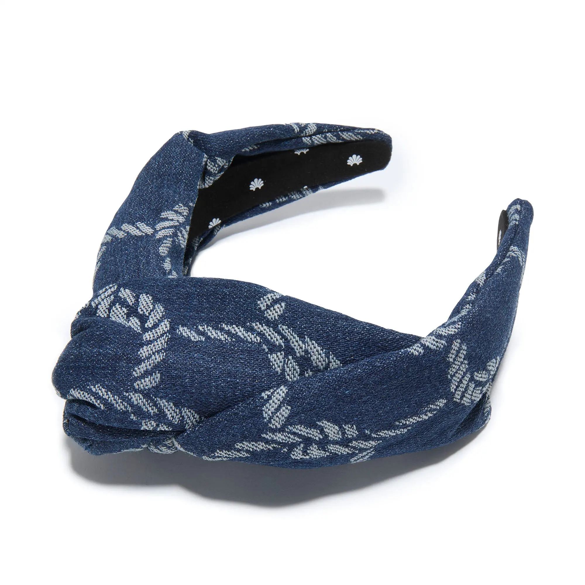 DARK WASH  GRETA NAUTICAL ROPE DENIM HEADBAND