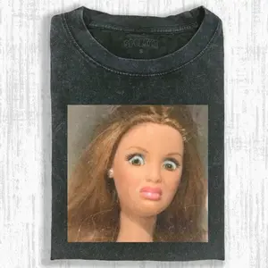 BARBIE Girl Meme Funny Chill Vibe Graphic T-Shirt, Retro Cotton Top for Men Women