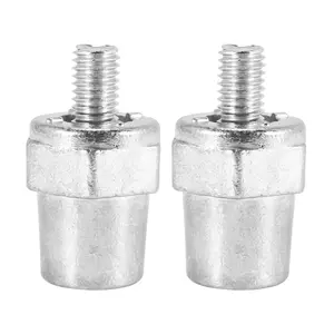 One Pair Zinc Alloy Battery Side Terminal Charging Posts Fit 8mm Positive (+) or Negative (-) Battery Cable Terminals