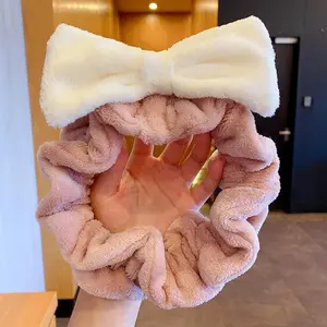 1PCS Face Wash Headband Hairband With Cat Ears Coral Fleece Cartoon Cute Creative Hair Accessories