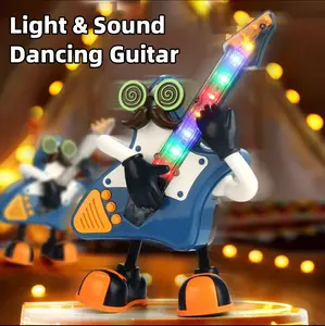 Rock Star Dancing Music Robot – 2026 Trending Viral Interactive Music Toy with Guitar, Saxophone, Drum & Piano, Auto Dancing Moves, LED Lights & Sound Effects, TikTok Made Party Robot Toy for Kids & Families