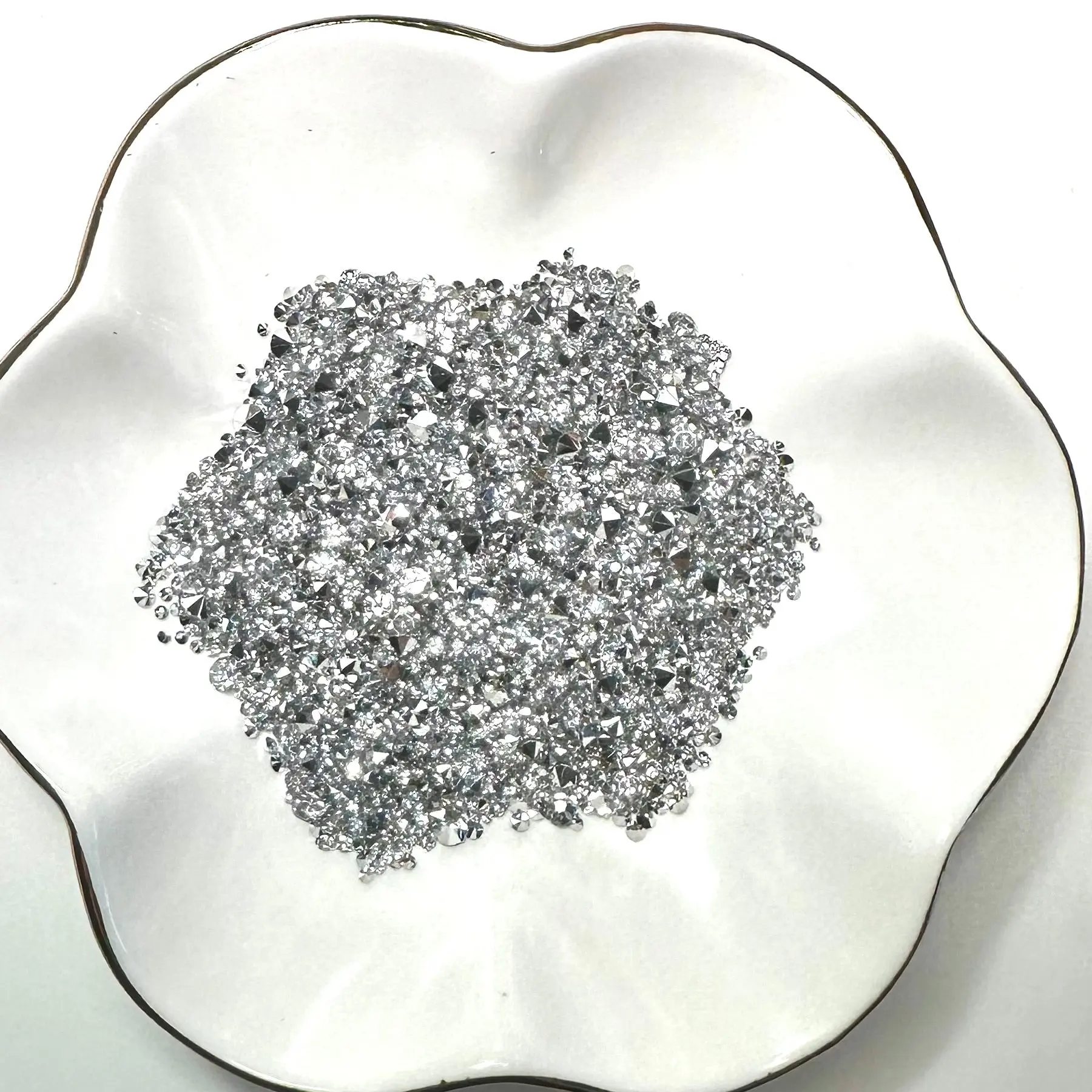 Silver Pointed-back Diamonds