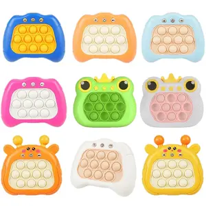 Hot Quick Push Pop Light Up Game Fidget Toys Electronic Bubble Handheld Console Press Pushit Gift Kids Adults Birthday Christmas pop  it  game