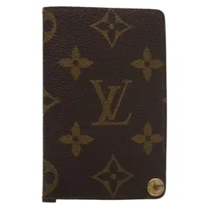 Pre-owned Louis Vuitton FINAL SALE Small Leather Goods Monogram Porte Cartes Credit Pression