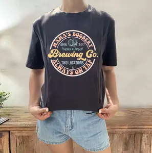 Giftifymama Breastfeeding Brewery Nursing T-Shirt Brewing Co Casual Cotton Shirt Baby Shower Gift Mama’s Boobery Shirt Pregnancy Shirt