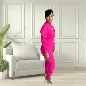 ZIPPER JOGGER SET | FUCHSIA