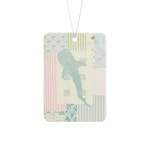 3pcs Soft Color Pastel Blue Whale Shark Summer Ocean Cute Girl Car Freshie Colorful Girls Car Air Freshener Hanging Car Decoration