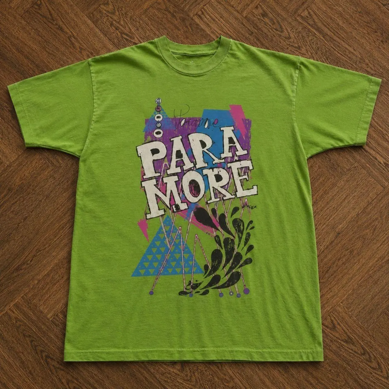 Kiwi Paramore Graphic tee, Rock Music Merch Retro Lyric Silhouette Tee Cotton