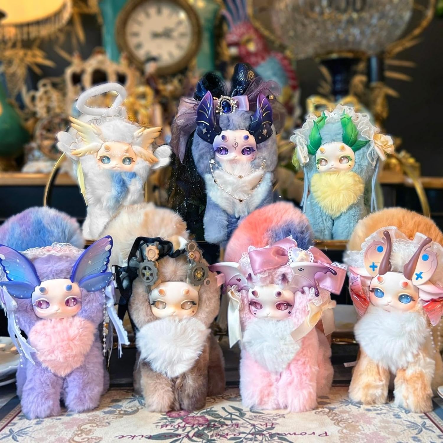 Doll blind box set, Fantasy Creature Series plastic toys, mysterious toys, cute version 1/6, possible stuffed dolls, soft anime toys (Magic Academy series)