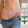 Hotcom Women's 4-5 Piece Low Waist Bow Front Contrast Lace Seamless Panty Set - Breathable Lady Underwear, Stylish All-Season Daily Wear Seamless Panties Set summerwins sohochic