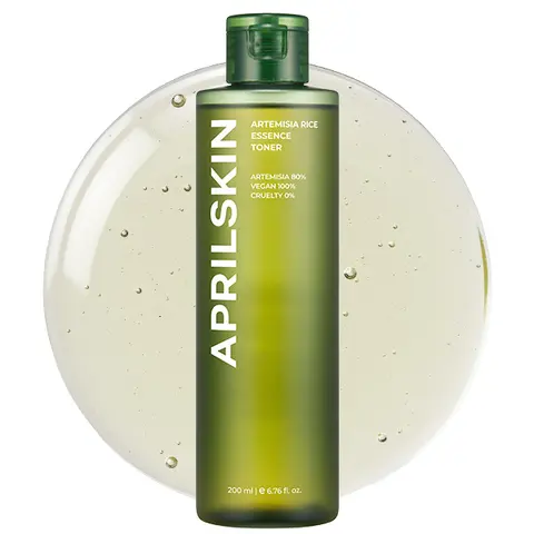 [APRILSKIN Official Shop]Artemisia Rice Toner (200ml) |  Korean Mugwort Hydrating Toner | Soothing Toner for All Skin Type |Korean Skincare | Glass Glow