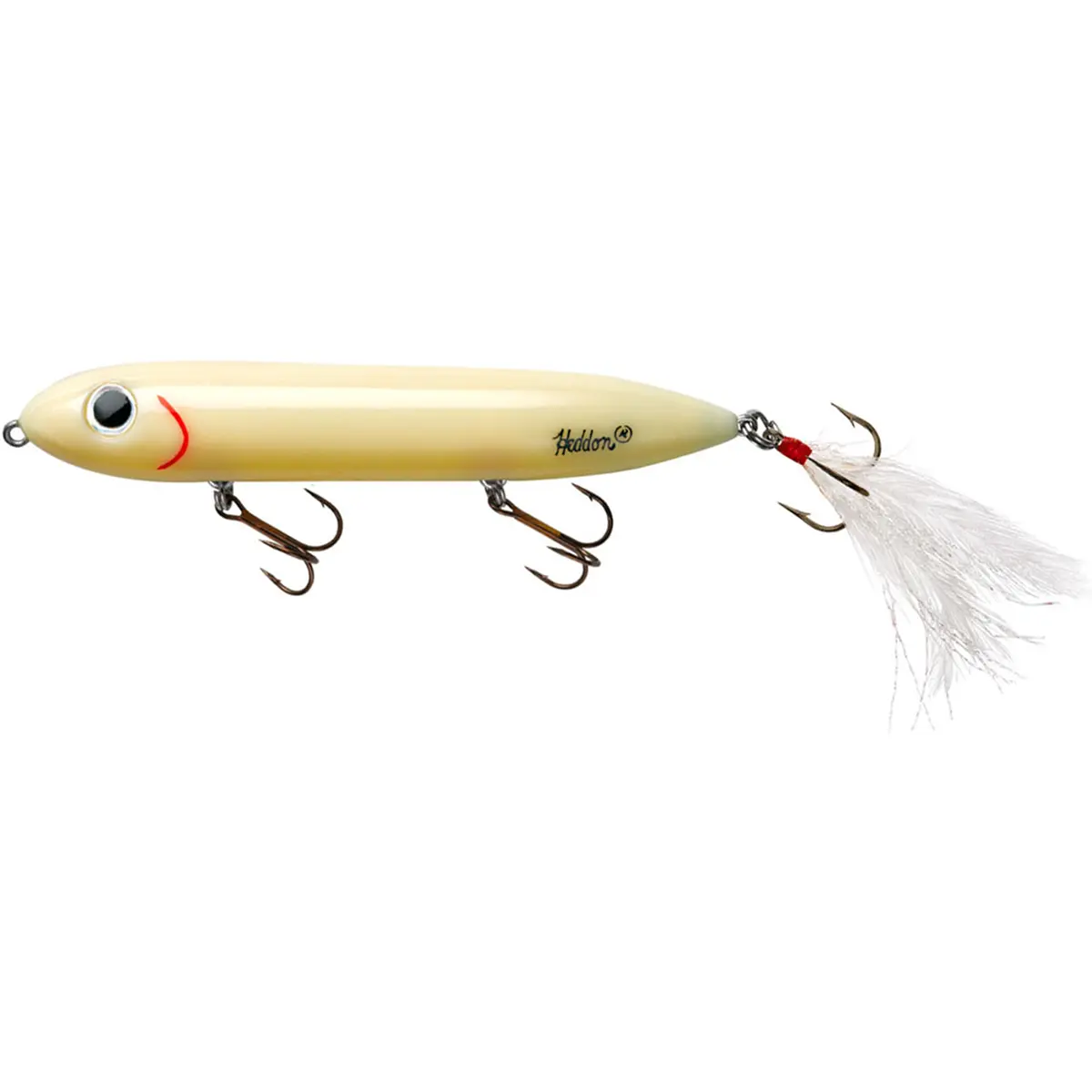 Heddon Feather Dressed Super Spook Jr 1/2 oz Fishing Lure Heddon Feather Dressed Super Spook Jr 1/2 oz Fishing Lure