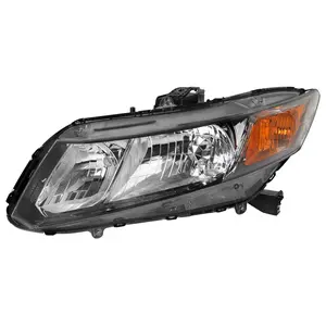 2012-2013 Honda Civic Coupe/ 2012-2015 Civic Sedan Clear Lens Crystal Headlight - Driver Side Only 2012-2013 Honda Civic Coupe/ 2012-2015 Civic Sedan Clear Lens Crystal Headlight - Driver Side Only