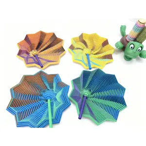 Expanded Sensory Fidget Star with Handle - 3D-Printed Visual & Auditory Stimulation Toy in 4 Color Combinations for Focus Relaxation and Fun