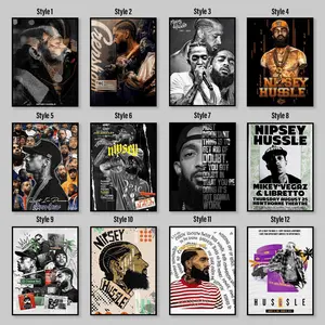 Nipseys S Hussle American Rapper Unique Canvas Unique Design Wall Art Poster, Nipsey Word & Saying Quotes Art Canvas Poster, Print Poster