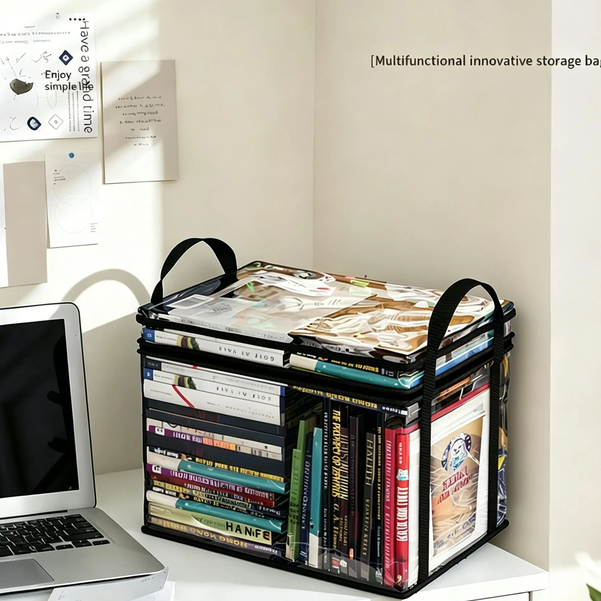 Dorm Room Must-Have: Clear & Sturdy Book Storage Box