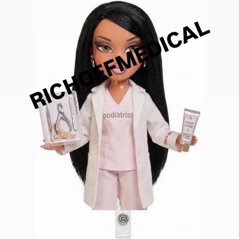 NEW! Podiatrist Med Barb Badge Reel