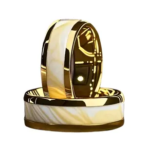 1 Tungsten Ring, Plain Ring, Couple Ring, Bohemian Style Stainless Steel Wedding Ring for Women, Garnet Stone, Comfortable Fit, Fashionable and Versatile, Suitable for Party, Wedding, Great Anniversary Jewelry