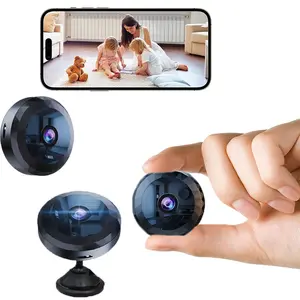 Wireless WIFI Mini Camera,1080P HD Home Security Camera with Infrared Night Vision, Rechargeable Camera with Mobile APP Connection, for Pet/Baby/Nanny Wireless Indoor/Outdoor Security Camera Monitoring